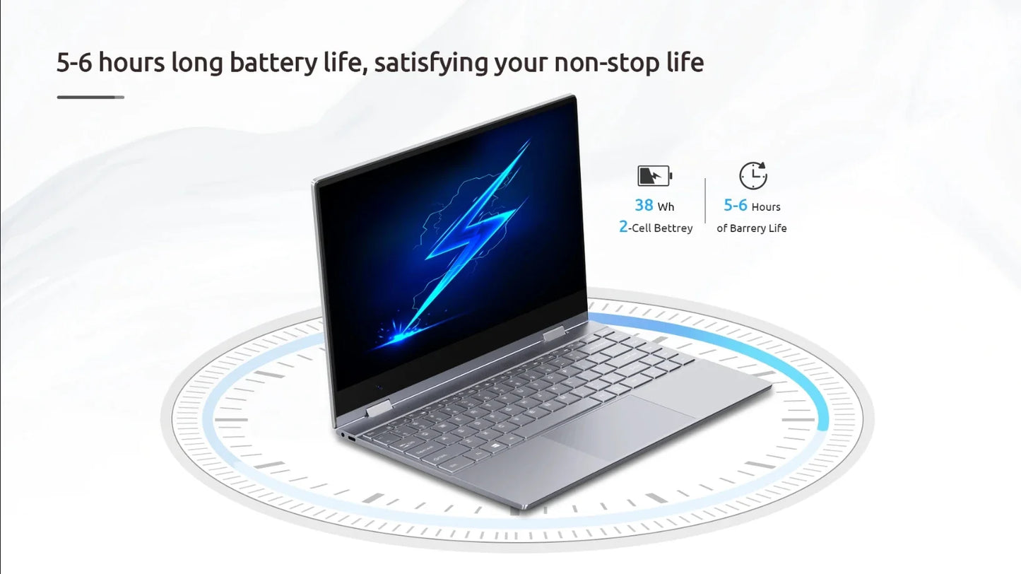 BMAX Y14 Laptop 14 inch Notebook Windows 11 16GB RAM LPDDR5 512GB SSD 1920*1080 IPS Intel N100 laptops Computer type-c