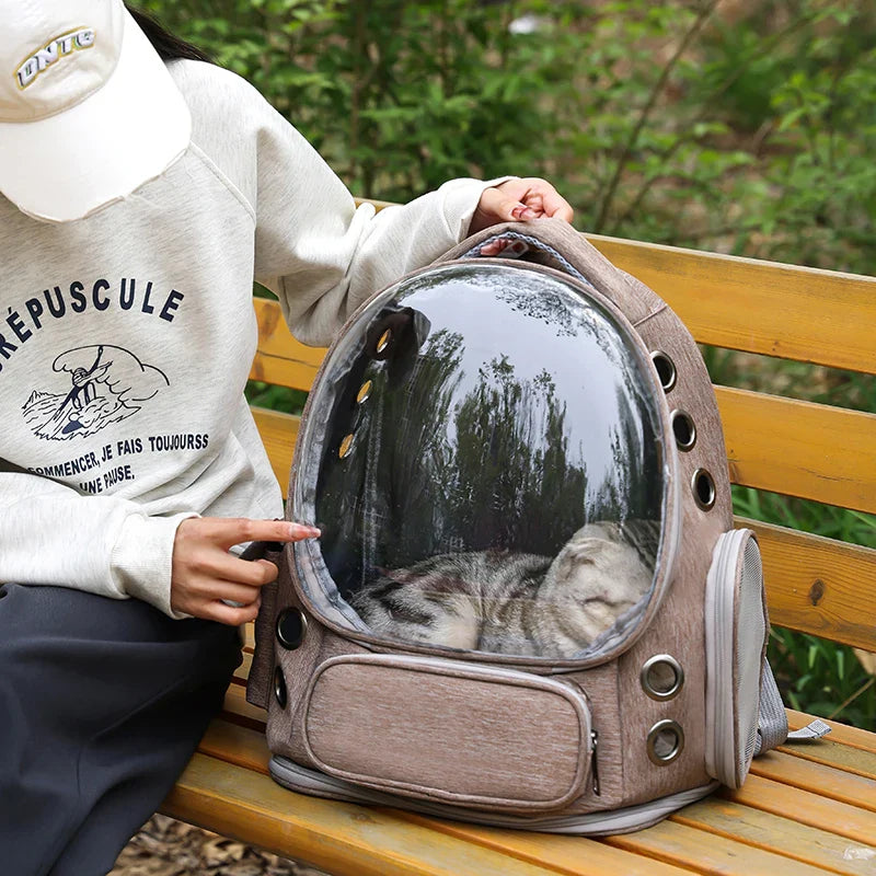 Pet Backpack Portable Travel Dog Cat Backpack Large Capacity Portable Travel Bag, Pet Carrier for Cats and Dogs
