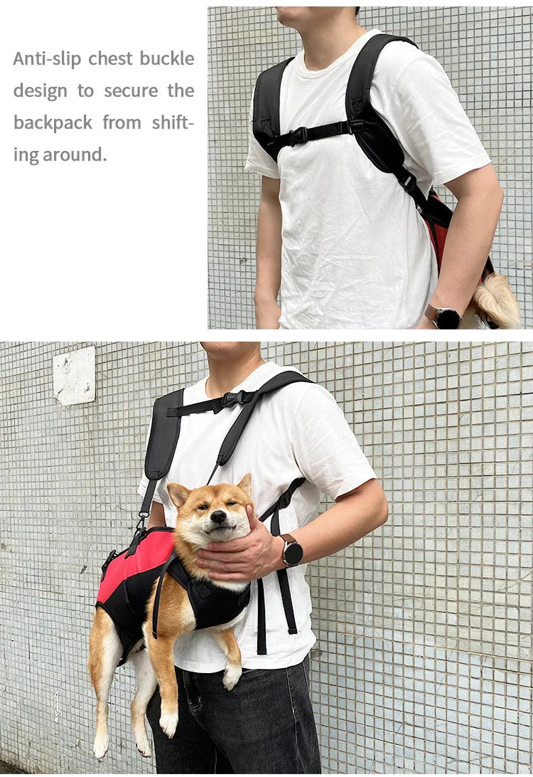 Sac à dos de voyage pour animaux de compagnie (3 tailles), porte-épaule, randonnée en plein air, marche, Durable et confortable, en tissu Oxford, pour chien/chat