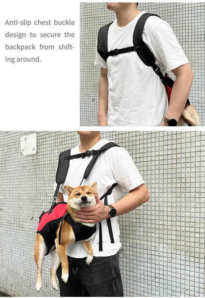 Sac à dos de voyage pour animaux de compagnie (3 tailles), porte-épaule, randonnée en plein air, marche, Durable et confortable, en tissu Oxford, pour chien/chat