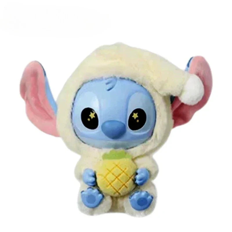 Stitch Eat Something Before Sleep Series Blind Box Plush Vinyl Toys Cute Doll Replica Mystery Box Bag Pendant Decor Gift