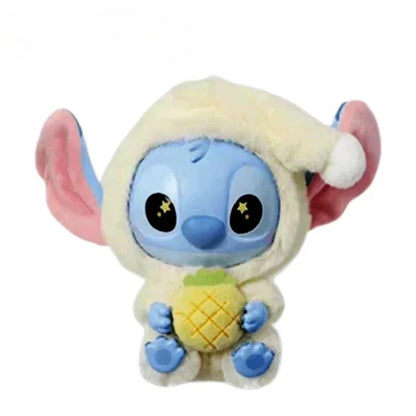 Stitch Eat Something Before Sleep Series Blind Box Plush Vinyl Toys Cute Doll Replica Mystery Box Bag Pendant Decor Gift