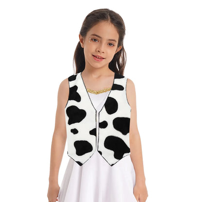 Costume de Cowboy Western pour Enfants, Vêtements d'Équitation, Chapeau Bandana Ouvert sur le Devant, pour Halloween, ixà Thème de Carnaval, Cosplay