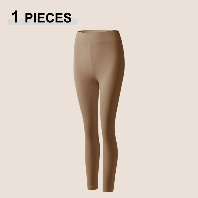 Women's Winter Thermal Underwear, Seamless, Ultra-thin, Single Layer, Shaping, Long Johns, Sexy Ladies Lingerie, L-XL