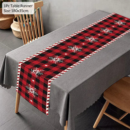 Chemin de Table de Noël, Décoration pour la Maison, Couverture de Nappe, Ornement, Cadeaux, ixdu Nouvel An, 2023