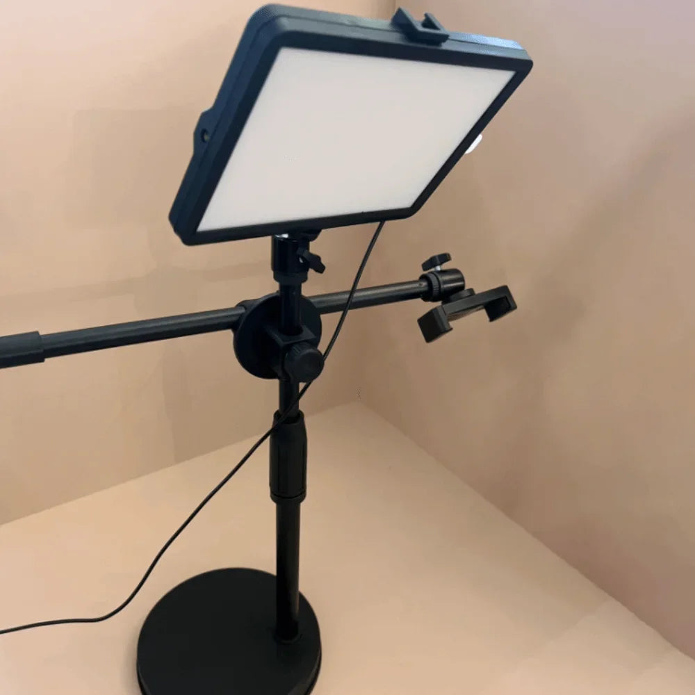 Trépied de lumière de diffusion en direct à lumière LED 360 °   Lumière de remplissage réglable pour téléphone Portable, lumière supplémentaire réglable et Portable douce