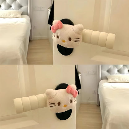 Kitty Anime Plush Doll Door Knob Covers Foam Elastic Room Door Handle Protector Anime Home Accessory Decoration Gift