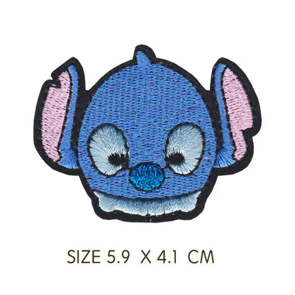 Stitchou Iron On Embroidered Clothes Patches For Girl boy kid  Clothing kawaiii Stickers Garment embroidery Wholesale