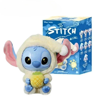 Stitch Eat Something Before Sleep Series Blind Box Plush Vinyl Toys Cute Doll Replica Mystery Box Bag Pendant Decor Gift
