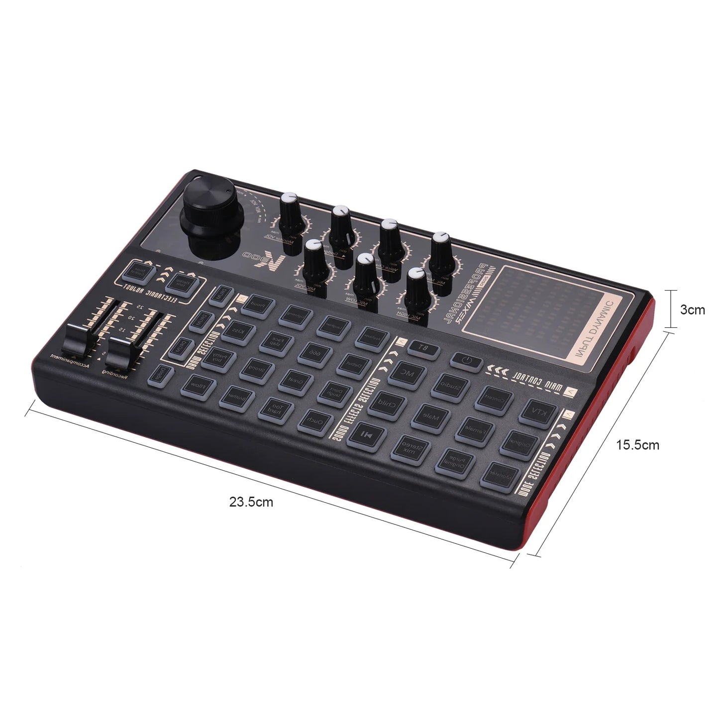 Muslady-Carte son SK300 Live, changeur de voix externe, centre commercial audio, batterie aste intégrée, effets sonores multiples
