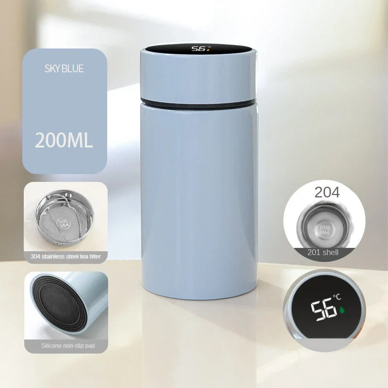 Mini Thermos Cup 200ml/300ml Pocket Cup Stainless Steel Thermal Coffee Mug Vacuum Flask Insulated Hot Water Bottle Kids Gift