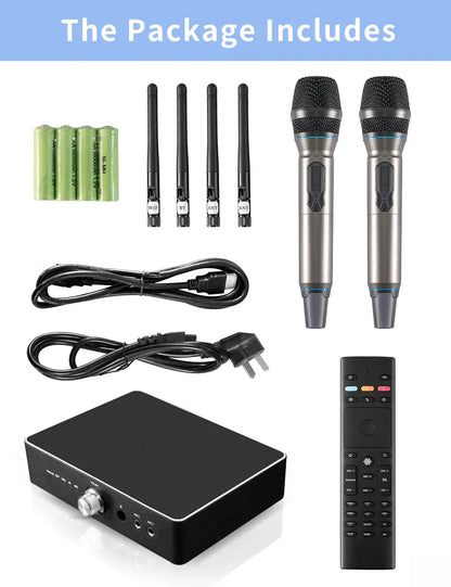 600W Home Amplifier Audio Out Put Karaoke 4ohm Brand New Amplifier with 2 Microphone Support Subwoofer