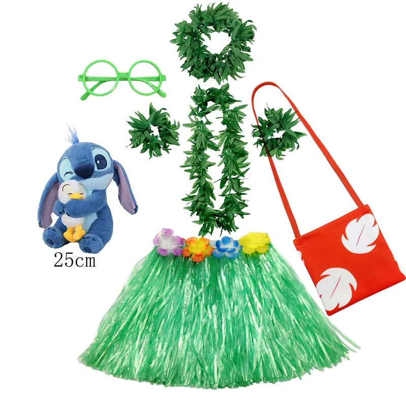 Déguisement de Lilo et Stitch pour enfants, série télévisée animée, robe hawaïenne Lilo pour tout-petits, robe d'été de voyage 2025