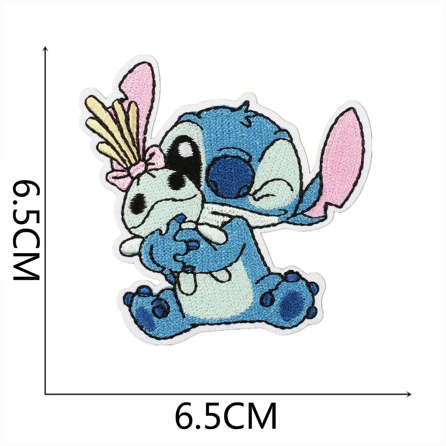 Cartoon Cute Anime Stitch Iron on Patches for Clothing T-shirt Bag Shose Stitch Patch Garment Stickers Embroidery Cloth Sticker