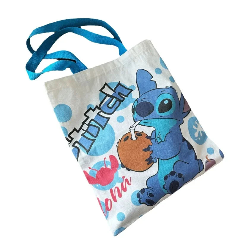 2025 Fashion Women Stitch Bag Crossbody Bag STITCH Cartoon Peripheral Cute Canvas Large Capacity Shoulder Bag Baby Same Style