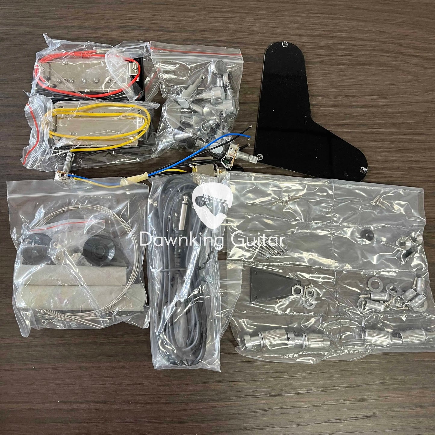 Kits de guitare électrique de bricolage de Style PRS, corps et manche en acajou, touche en palissandre, livraison gratuite