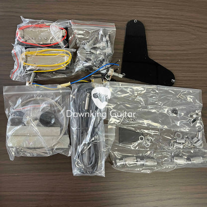 Kits de guitare électrique de bricolage de Style PRS, corps et manche en acajou, touche en palissandre, livraison gratuite