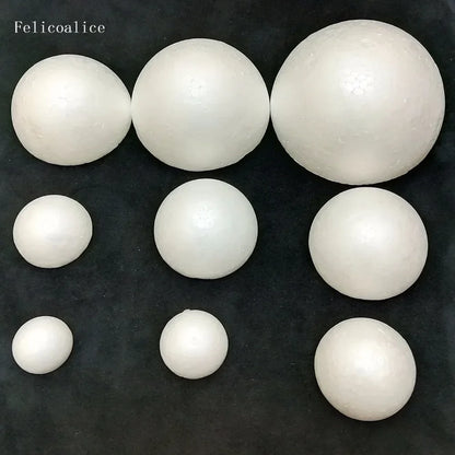 2/4pcs Half Round Solid Polystyrene Styrofoam Foam Balls for Christmas Kids Craft 20cm 7.87 inch 18cm 7.08 inch 15cm 5.905 inch