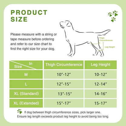 Orthèse orthopédique pour chiens et animaux de compagnie, attelle de soutien orthopédique pour les hanches, Support de jambe réglable pour garder les articulations des animaux au chaud et Stable