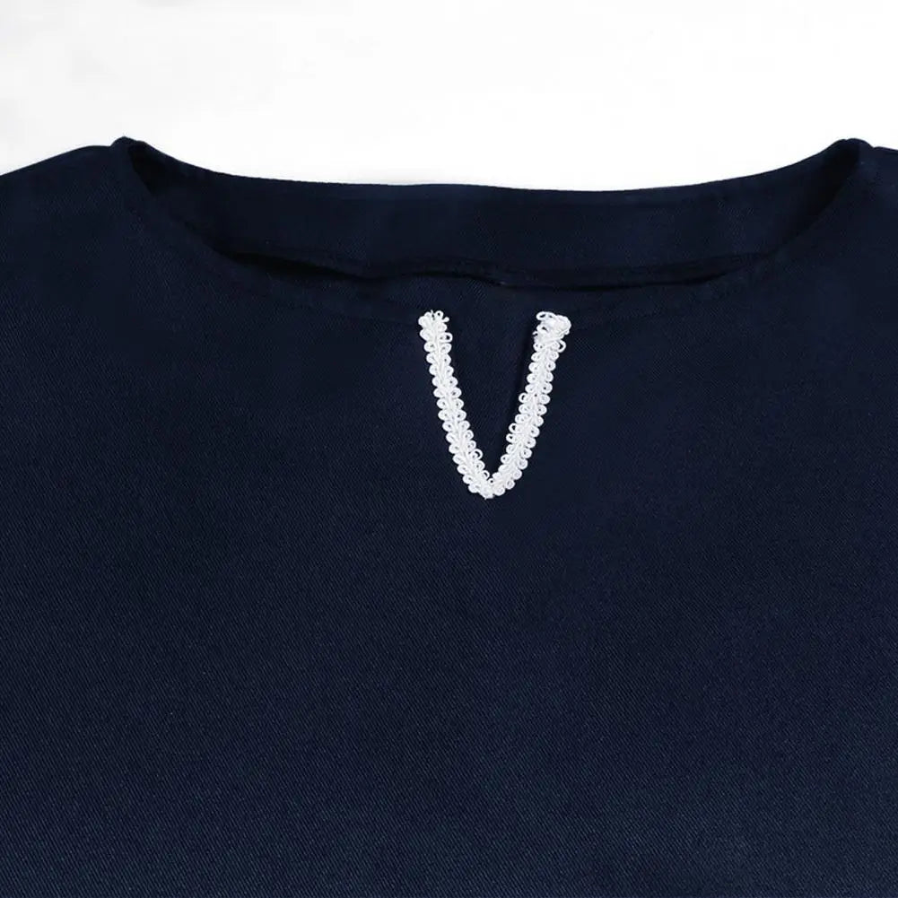 Tunique Viking Médiévale Chemise Col V Sans Manches Avec Ceinture Mi-Longue Grande Taille Cosplay Performance Déguisement Halloween Haut de Pirate