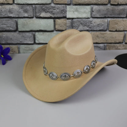 Chapeau de Cowboy occidental pour femmes, 1 pièce, accessoires Photo, chapeaux de Jazz, robe de soirée, Sombrero Hombre
