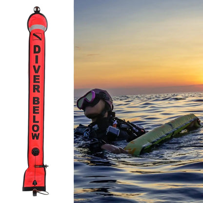 Bouée de marqueur de Surface de plongée sous-marine, équipement Compact pour plongeur sous-marin, Tube gonflable de plongée en apnée