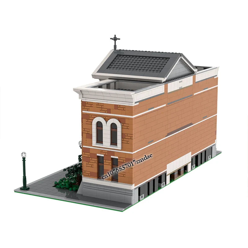 MOC Back to the Future modular Clock Tower Courthouse Mall model DIY creative ideas Children Toy birthday Gift christmas Blocks