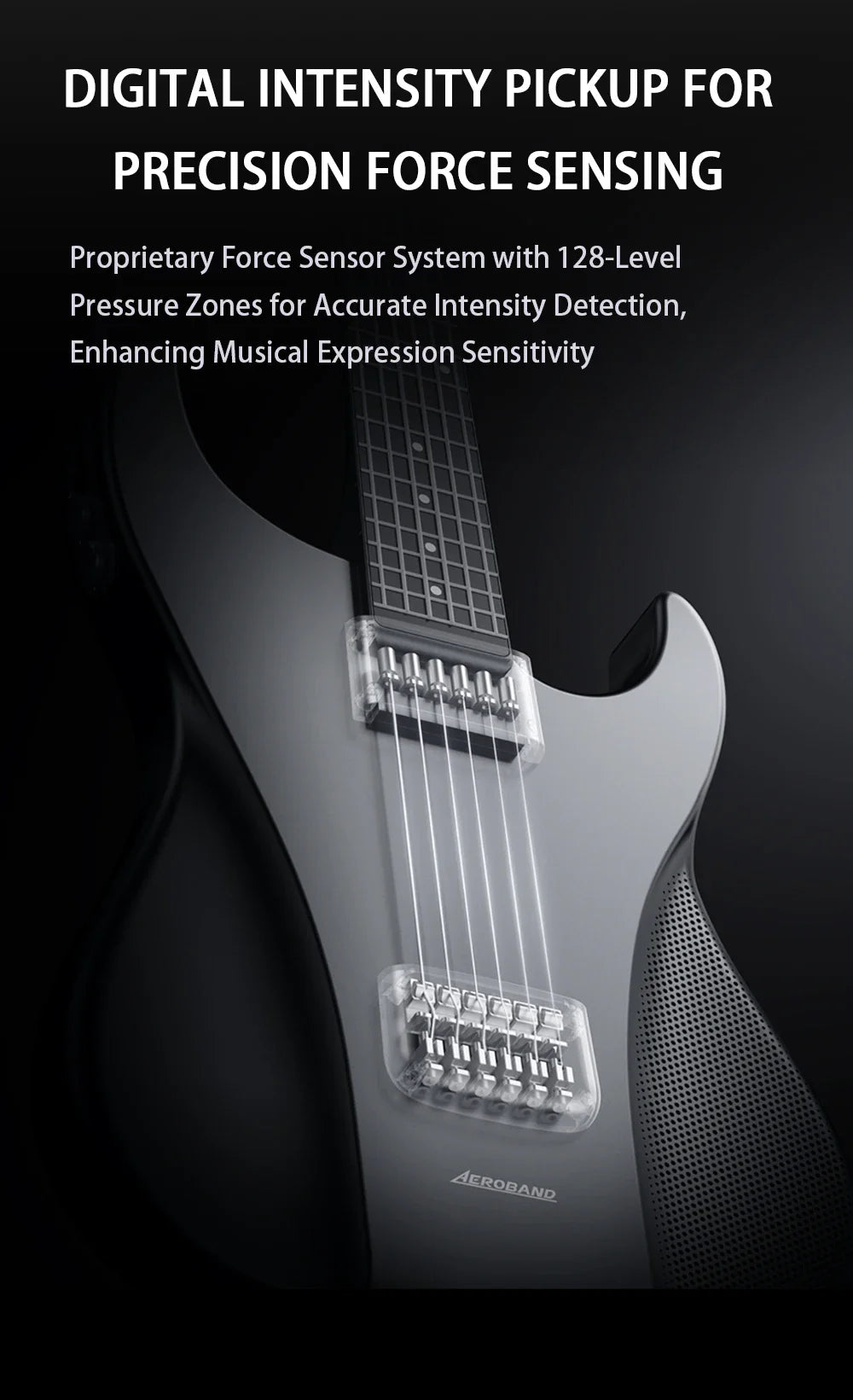 AeroBand – guitare électrique détachable, corde en Silicone indolore, tout-en-un, 9 Styles sonores, basse acoustique avec port micro