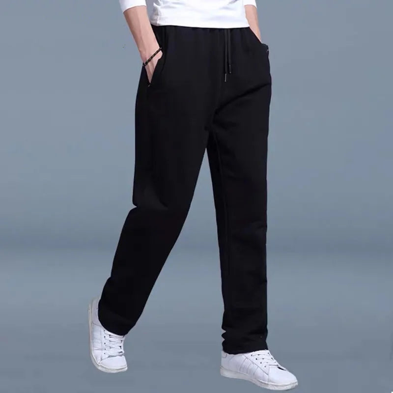 2024 New Men's Pants Autumn/Winter New Sport Jogging Trousers Fitness Loose Fit Clothing Solid Color Outfit Streetwear Pants ﻿