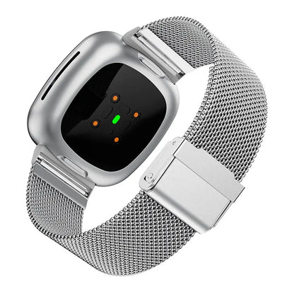 Milan Stainless Steel Watch Strap For Fitbit Sense Versa 4 3 Wristband Bracelet Metal SmartWatch Band Fitbit Versa4 Versa3