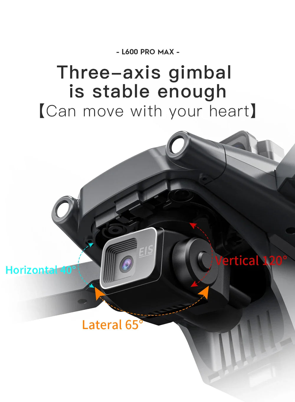 Drone GPS L600 PRO MAX/PRO, caméra HD professionnelle 4K, cardan 3 axes 5G FPV, sans balais, en option, pour éviter les obstacles, quadrirotor