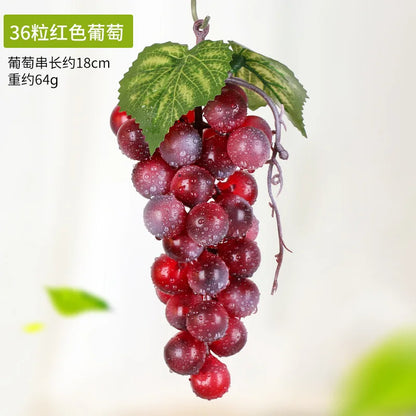 5PCS 12/18/24/36/60/85/100 Heads Artificial Grapes Christmas Halloween Wedding Party Home Garden Hanging Decoration Fake Fruits