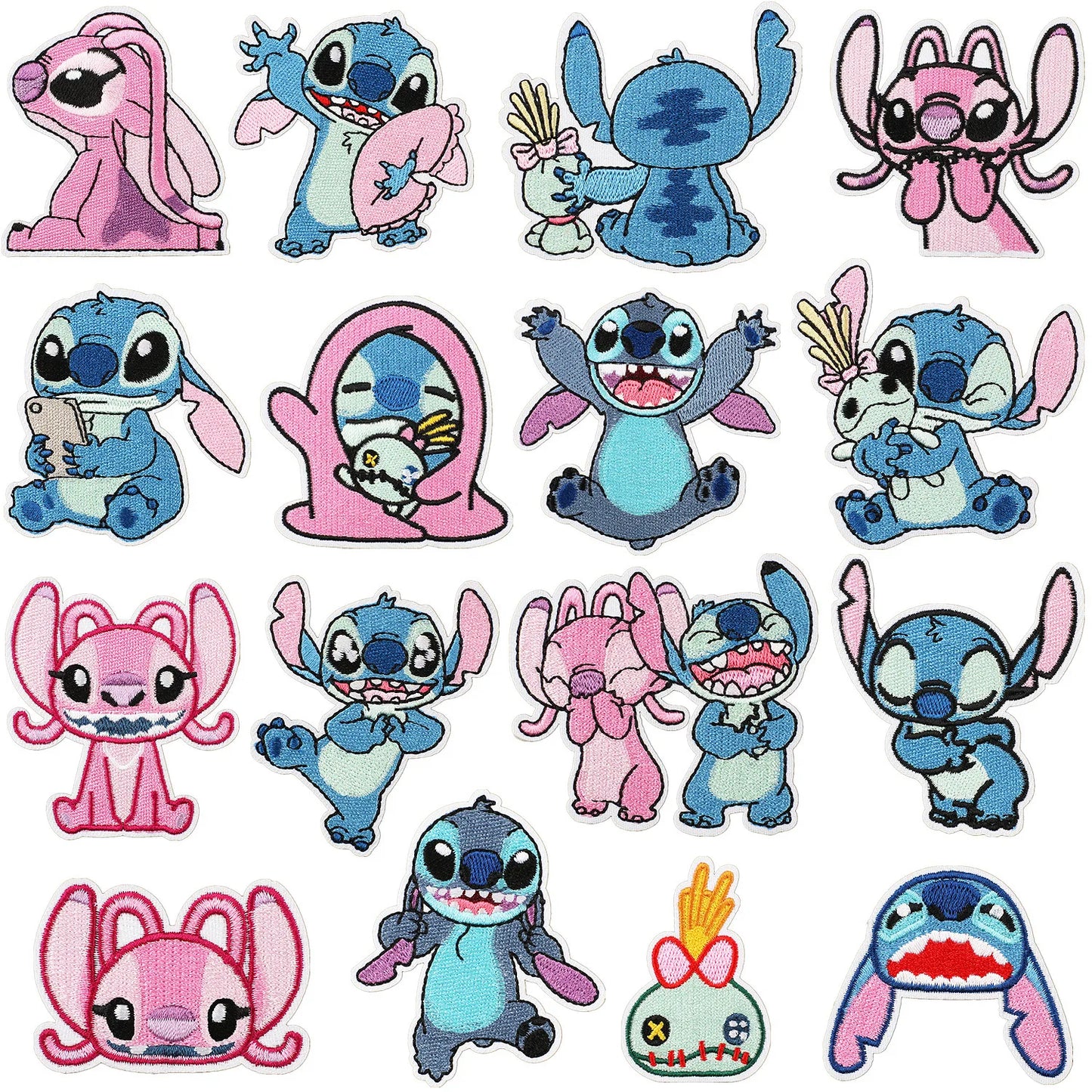 Cartoon Cute Anime Stitch Iron on Patches for Clothing T-shirt Bag Shose Stitch Patch Garment Stickers Embroidery Cloth Sticker