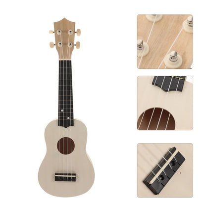 Matériel de haute qualité Kit de ukulélé inachevé assemblé à la main bricolage ukulélé peinture guitare Instruments de musique ukulélé