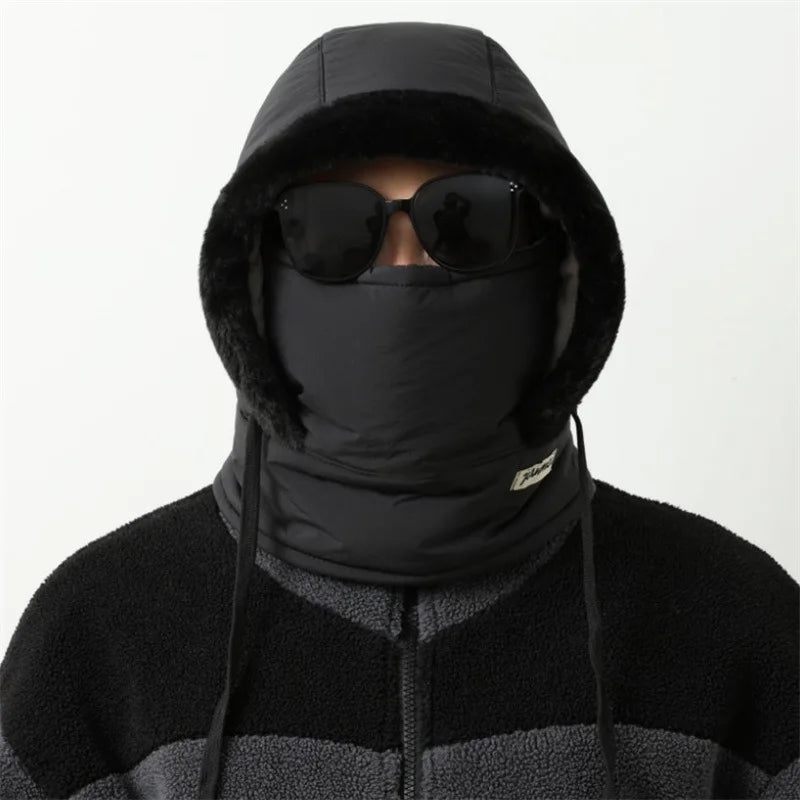 Chapeau chaud d'hiver pour hommes et femmes, Protection des oreilles de cyclisme d'automne et d'hiver avec velours épais pour la Protection contre le froid