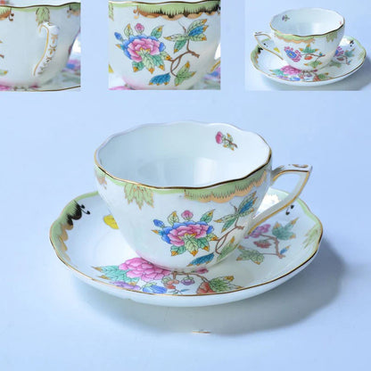 Tasse classique et panier de fleurs S/05 er, tasse à café, tasse à thé de l'après-midi, dessert, maison, tasse à boire, cadeau de la journée de Léon