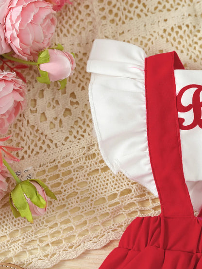 Vêtements bébé fille Prowow été lettre imprimée patchwork dos nu combinaison robe pour nourrissons nouveau-nés barboteuses robe