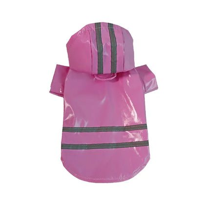 Vêtements pour chiens, vestes imperméables, imperméables à capuche avec bande réfléchissante, vêtements respirants d'extérieur pour chiots