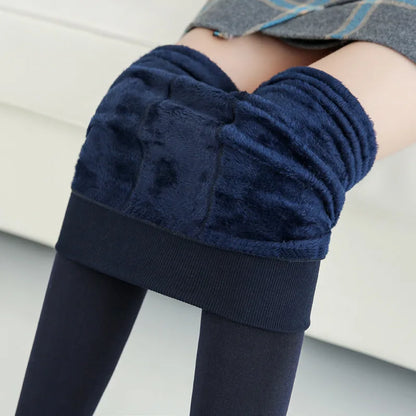 Legging taille haute élastique en velours pour femme, collant chaud, épais, en molleton, décontracté, résistant, slim, Sexy