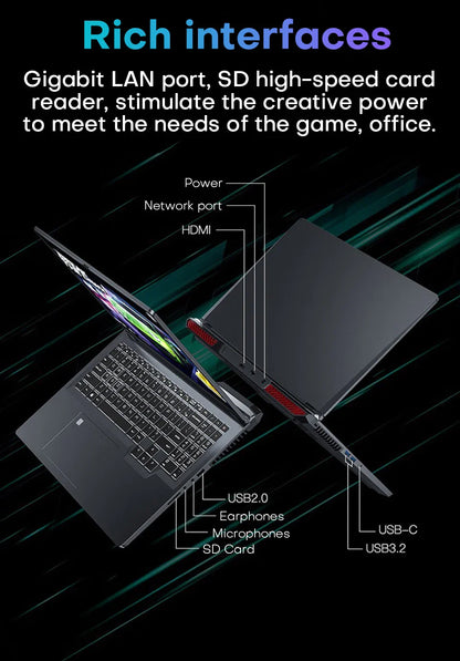16" Portable Gaming Laptop intel Core i7-6700HQ GTX 1060 IPS 1920*1200 Windows 11 Laptop Computer 16GB DDR4 1TB SSD Notebook PC