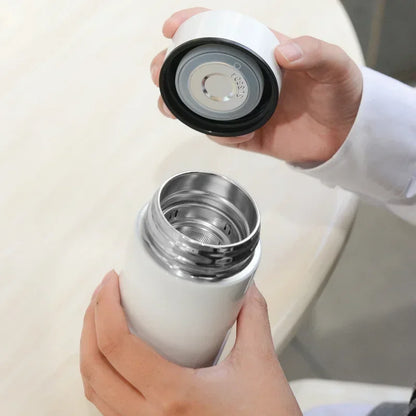 Bouteille d'eau thermos intelligente 200ML avec affichage de température, bouteille isotherme en acier inoxydable avec filtre, tasse à thé
