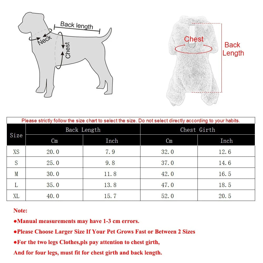 Vêtements en polaire doux pour chien, combinaison chaude pour l'automne et l'hiver, pour petit chien, pull pour chiot, manteau, salopette pour chihuahua