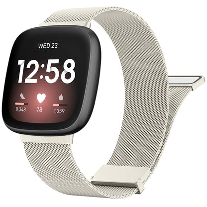 Metal Magnetic Strap For Fitbit Versa 3 4 Watchband Bracelet Wristband For Fitbit Versa Sense/sense 2 Milanese Replacement Strap