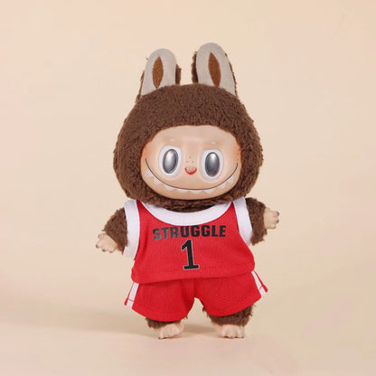 Vente uniquement Vêtements 17cm Première Deuxième Génération Labubu Vêtements de Basket Mignon Poupée Décoration Fait Main Vêtements de Poupée Cadeau