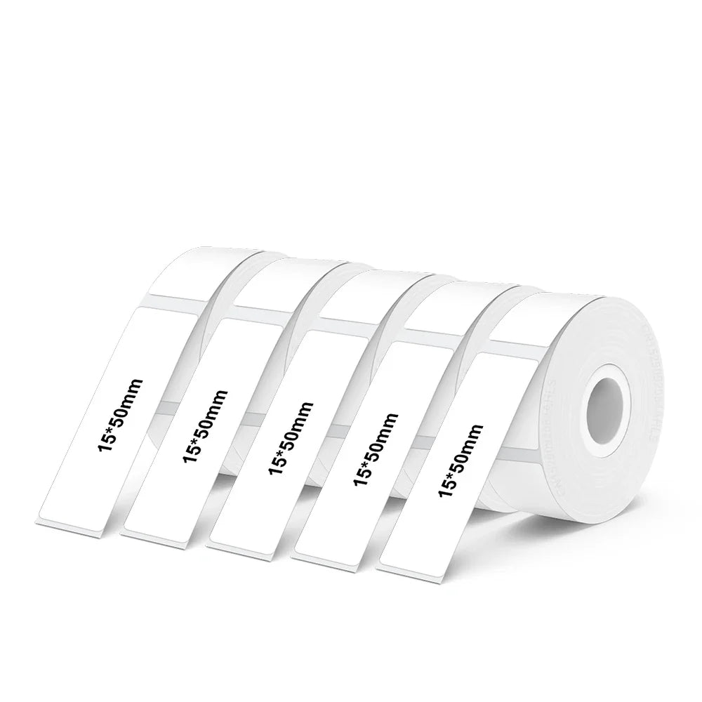 Inkless Label Printer P12 Portable Mini Printer Bluetooth Wireless Thermal Printer Auto Cut Labeling Machine or 5PK Label Rolls