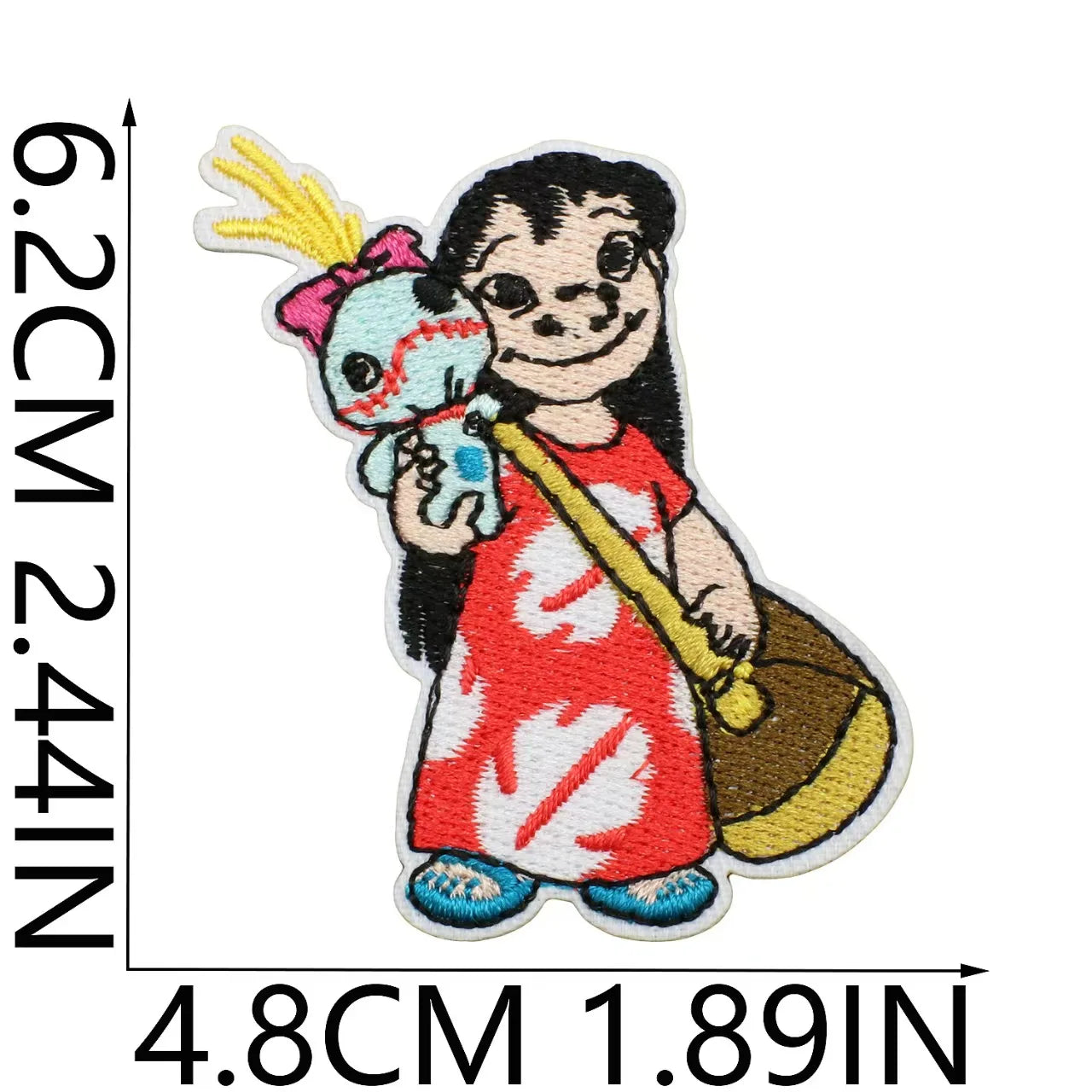Stitchou Écussons à Repasser pour Vêtements Appliqués Brodés Bandes Dessin Animé pour Vêtements Veste Jeans Décoration DIY