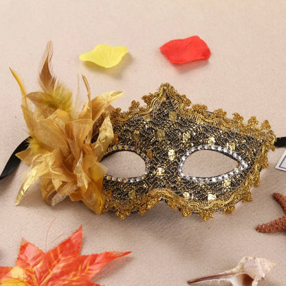 Masques de mascarade de mariage, maquillage d'halloween, dentelle, Costume noir vénitien, masque pour les yeux Vintage pour dame, robe de soirée fantaisie Cosplay
