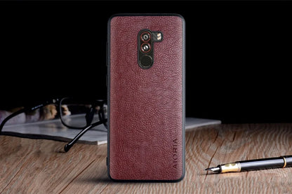 Case for Xiaomi Pocophone F1 funda luxury Vintage Leather skin coque with TPU soft hard cover for xiaomi pocophone f1 case capa