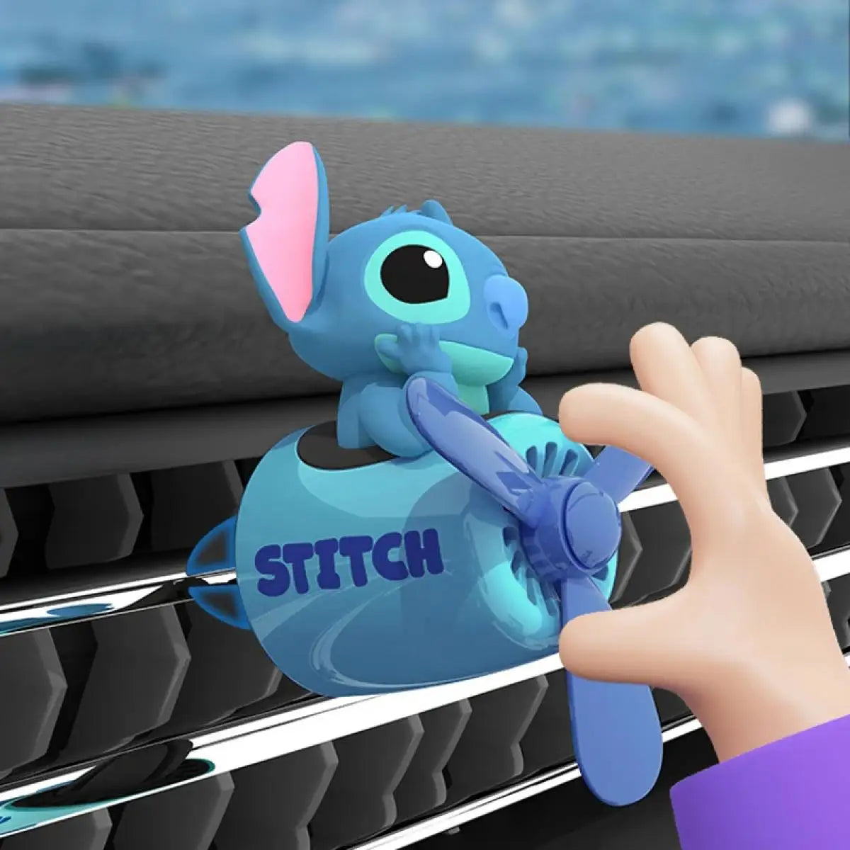 Stitch Air Freshener Car Perfum Kawaii Propeller Outlet Vent Fresheners Perfume Suitable for Car Interior Decoration