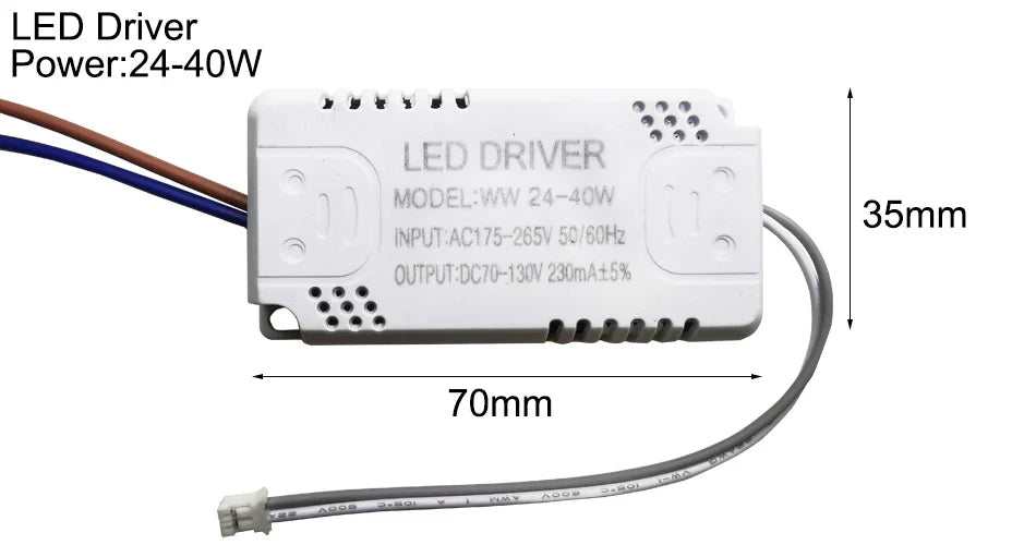 Pilote LED 230mA 8-24w 24-40w 40-60w 60-80w 80-120w 100-150w, pilote à courant Constant, unité d'alimentation, transformateur LED